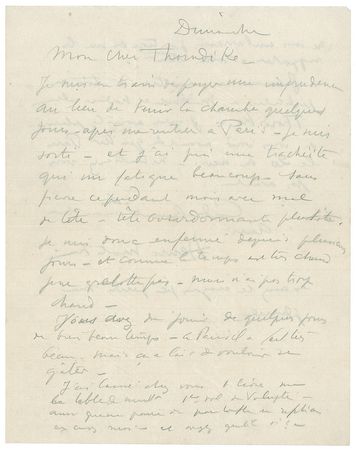 Lot #518 Henri Matisse: ?I am in the process of paying for something foolish...my head has been buzzing? - Image 1