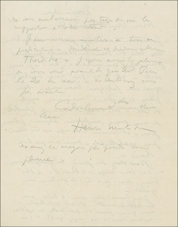 Lot #518 Henri Matisse: ?I am in the process of paying for something foolish...my head has been buzzing? - Image 2