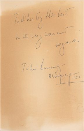Lot #108 John F. Kennedy: Kennedy signs his Pulitzer Prize–winning classic at a 1957 dinner - Image 1