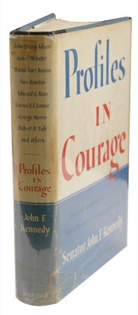 Lot #108 John F. Kennedy: Kennedy signs his Pulitzer Prize–winning classic at a 1957 dinner - Image 3