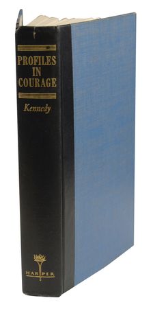 Lot #108 John F. Kennedy: Kennedy signs his Pulitzer Prize–winning classic at a 1957 dinner - Image 4
