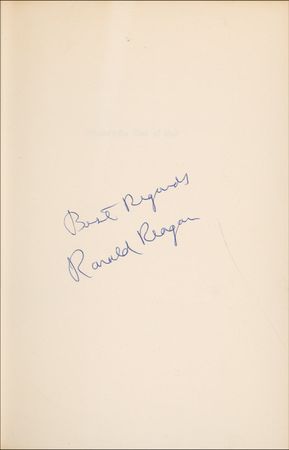 Lot #152 Ronald Reagan Book - Image 1