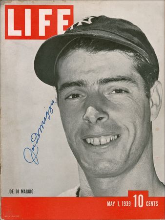 Lot #1145 Joe DiMaggio and Whitey Ford Magazine and Program - Image 1