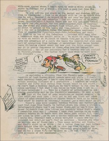 Lot #575 Dick Calkins: ?Don't let this Buck Rogers business fool you. About all I get is a lot of publicity, while the syndicate gets the gravy? - Image 2