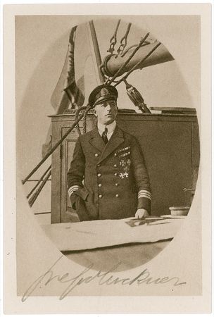 Lot #372 Felix von Luckner Signed Photographs - Image 1