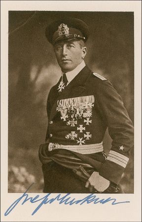 Lot #372 Felix von Luckner Signed Photographs - Image 2