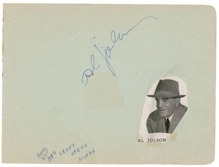 Lot #922 Al Jolson - Image 1