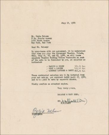 Lot #981 Ozzie Nelson - Image 2