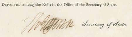 Lot #92 Thomas Jefferson: Remarkable and historically noteworthy 1792 Congressional Act: Jefferson approves a scientific breakthrough for desalination—one never acted upon - Image 2