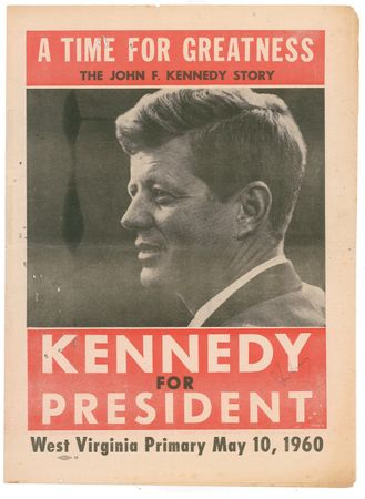 Lot #109 John F. Kennedy: Signed during JFK's pivotal West Virginia campaign - Image 1