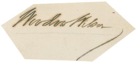 Lot #194 Woodrow and Edith Bolling Wilson Signatures - Image 1
