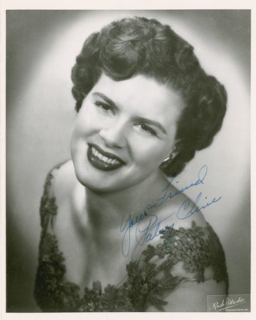 Lot #657 Patsy Cline, Jim Reeves, and Country Stars: A stunning twice-signed Cline photo highlights a country collection with terrific provenance - Image 1