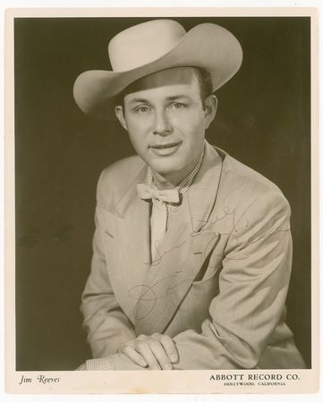 Lot #657 Patsy Cline, Jim Reeves, and Country Stars: A stunning twice-signed Cline photo highlights a country collection with terrific provenance - Image 3