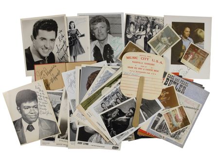 Lot #657 Patsy Cline, Jim Reeves, and Country Stars: A stunning twice-signed Cline photo highlights a country collection with terrific provenance - Image 4