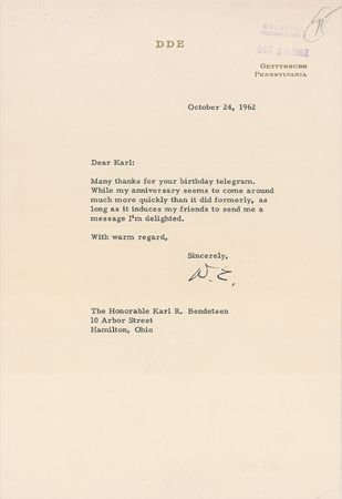 Lot #43 Dwight D. Eisenhower Letters - Image 2