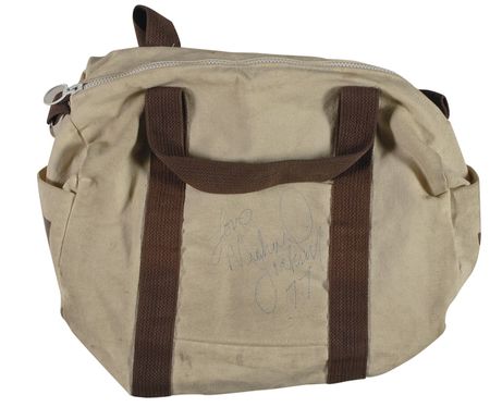 Lot #698 Michael Jackson: Michael signs a duffle bag from The Jacksons' 1977 album, Goin' Places - Image 1