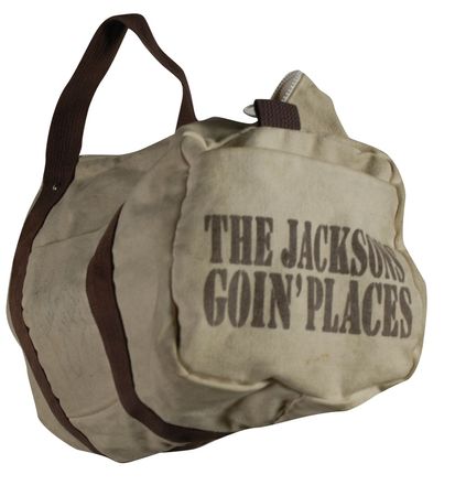 Lot #698 Michael Jackson: Michael signs a duffle bag from The Jacksons' 1977 album, Goin' Places - Image 2