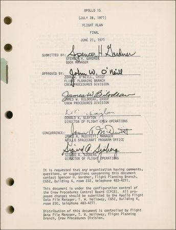 Lot #318 Apollo 15 - Image 1