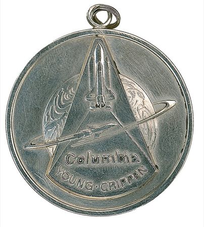 Lot #404 Columbia STS-1 Robbins Medal - Image 1