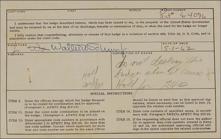 Lot #20 Wally Schirra - Image 4