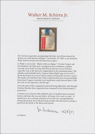 Lot #40 Wally Schirra - Image 2