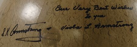 Lot #141 Neil Armstrong's Moon globe - Image 4