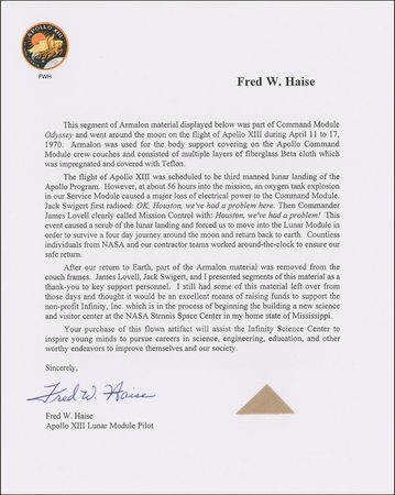 Lot #288 Apollo 13 - Image 1