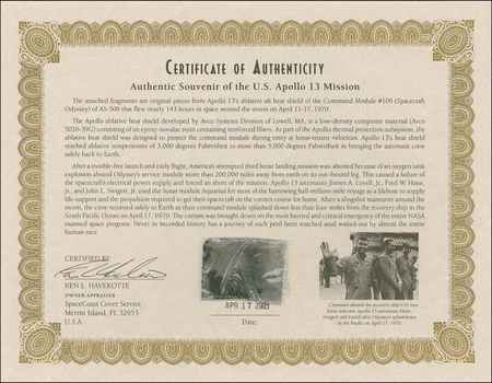 Lot #283 Apollo 13 - Image 3