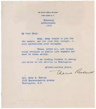 Lot #161 Eleanor Roosevelt Typed Letters Signed - Image 1