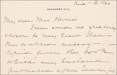 Lot #160 Edith K. Roosevelt - Image 1