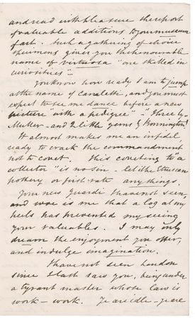 Lot #626 Samuel Prout: The artist paints a vivid picture—in words—of laying a friend to rest - Image 3