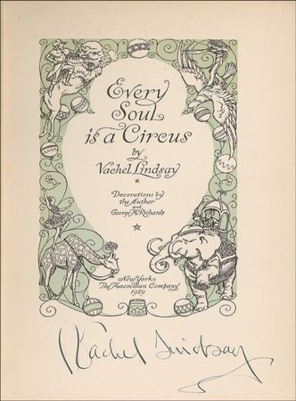 Lot #603 Vachel Lindsay Book - Image 1