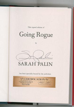 Lot #312 Sarah Palin Book - Image 1