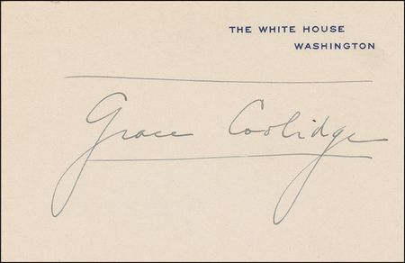 Lot #64 Calvin and Grace Coolidge White House Cards - Image 2
