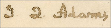Lot #6 John Quincy Adams Signed Document - Image 2