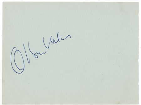 Lot #1118 Orson Welles Signature - Image 1