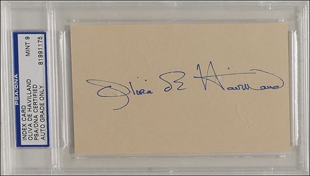 Lot #980 Gone With the Wind: de Havilland and Rutherford Signatures - Image 1