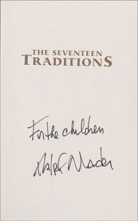 Lot #311 Ralph Nader Book - Image 1