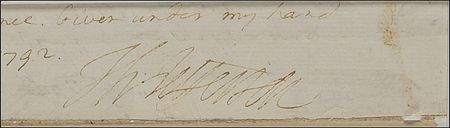 Lot #110 Thomas Jefferson: Crisp signature of the 3rd president - Image 2