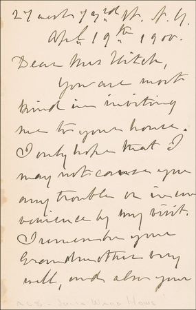 Lot #280 Julia Ward Howe: 