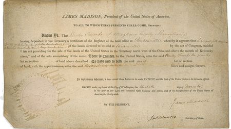 Lot #127 James Madison and James Monroe Signed Document - Image 2