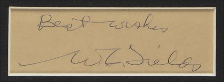 Lot #966 W. C. Fields Signature - Image 2