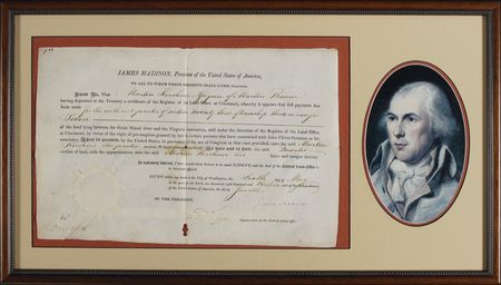 Lot #130 James Madison Signed Document - Image 1