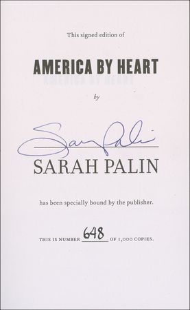 Lot #313 Sarah Palin Book - Image 1