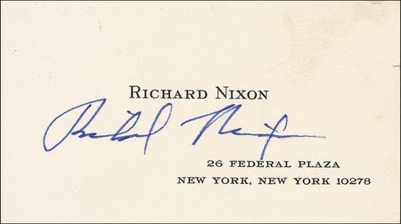 Lot #136 Richard Nixon and Spiro Agnew Signatures - Image 1