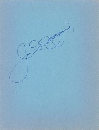 Lot #1173 Joe DiMaggio Signature and Program - Image 1