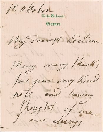 Lot #714 Giulia Grisi Handwritten Letter Signed - Image 1