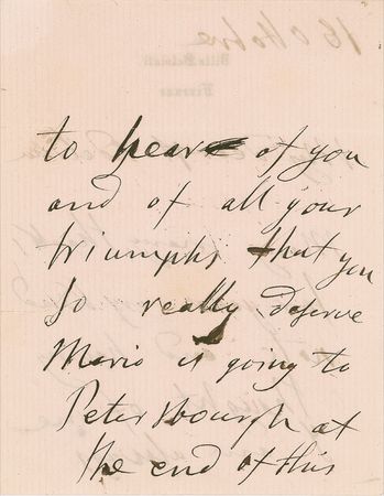 Lot #714 Giulia Grisi Handwritten Letter Signed - Image 2