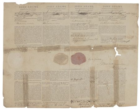 Lot #2 John Adams and John Marshall: As his term