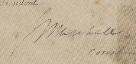 Lot #2 John Adams and John Marshall: As his term nears its end, President Adams and future Chief Justice Marshall send a ship to South America - Image 3